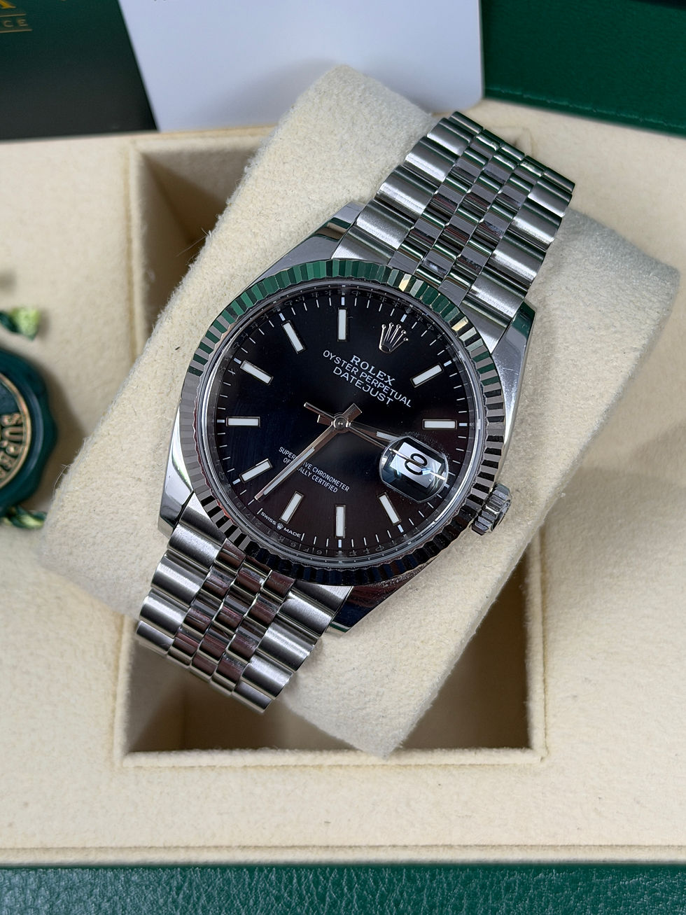 Thumbnail: Rolex Datejust 126234 Black Dial 36mm Jubilee Bracelet Box & Papers
