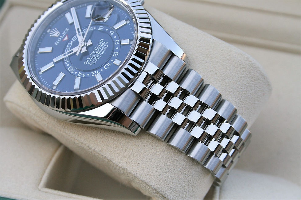 Thumbnail: Rolex Sky-Dweller 42mm Blue Dial Jubilee Stainless Steel Ref. 326934