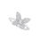 Thumbnail: Graff 18K White Gold Pavé Butterfly Diamond Mini Ring