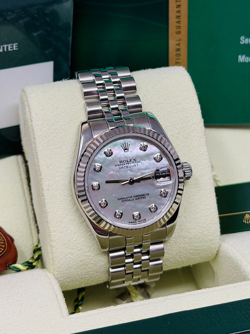 Thumbnail: Rolex Datejust 31mm Mother Of Pearl Diamond Dial 178274 Jubilee Box & Papers