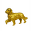 Thumbnail: Tiffany & Co. Diamond & Sapphire Dog Gold Brooch