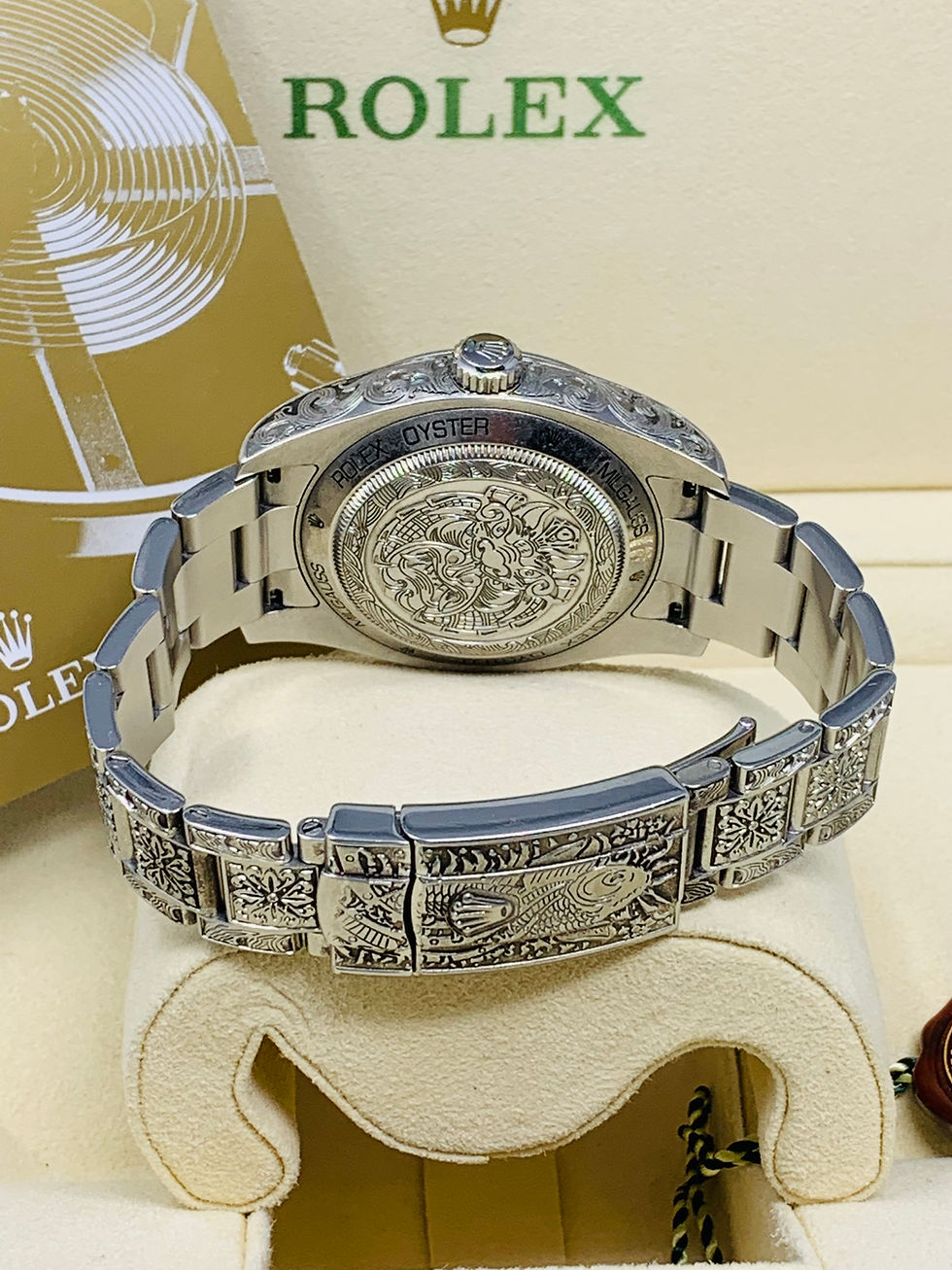 Thumbnail: Rolex Milgauss Custom Engraved White Dial Ref. 116400