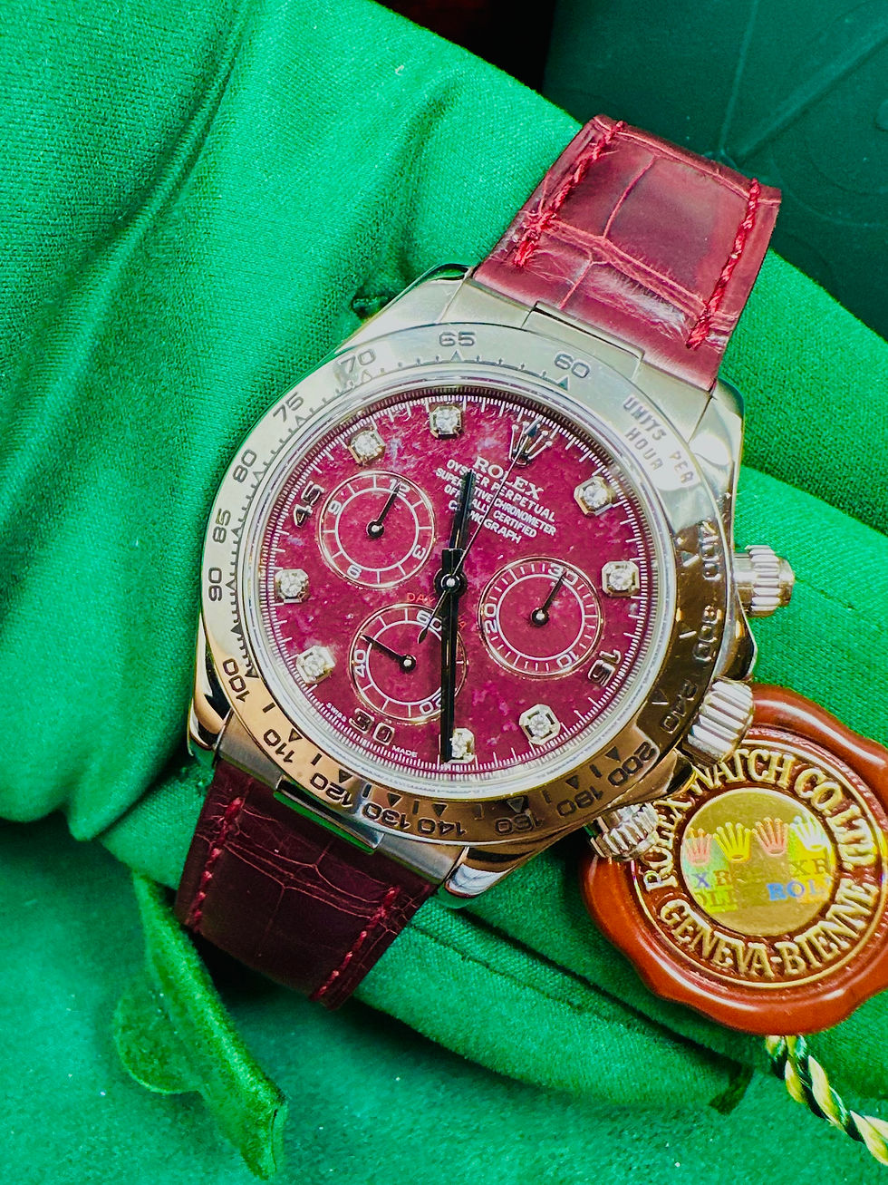 Thumbnail: Rolex Cosmograph Daytona 40MM White Gold Rubellite Diamond Dial 116519