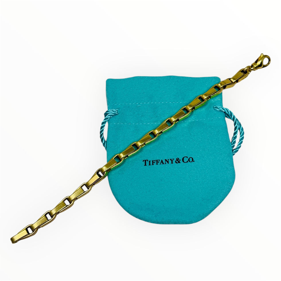 Thumbnail: Tiffany & Co Vintage 18K Yellow Gold Fancy Link Bracelet