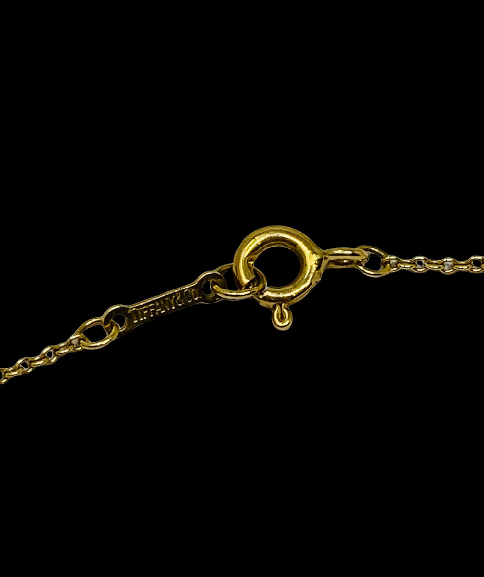 Thumbnail: Tiffany & Co Paloma Picasso 18K Yellow Gold Large Graffiti X Necklace