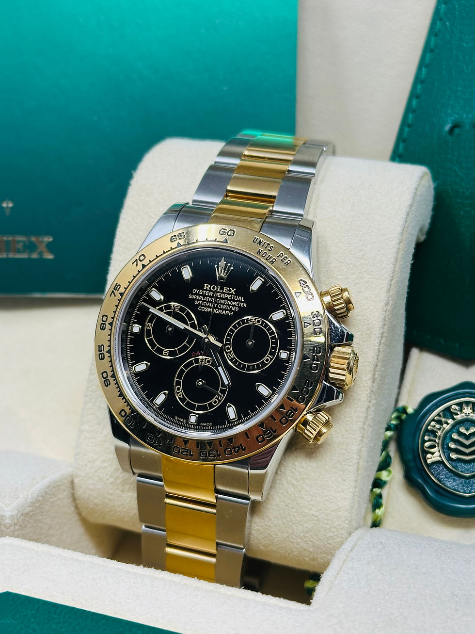 Thumbnail: Rolex Cosmograph Daytona Two-Tone Black Dial 116503 Box & Papers