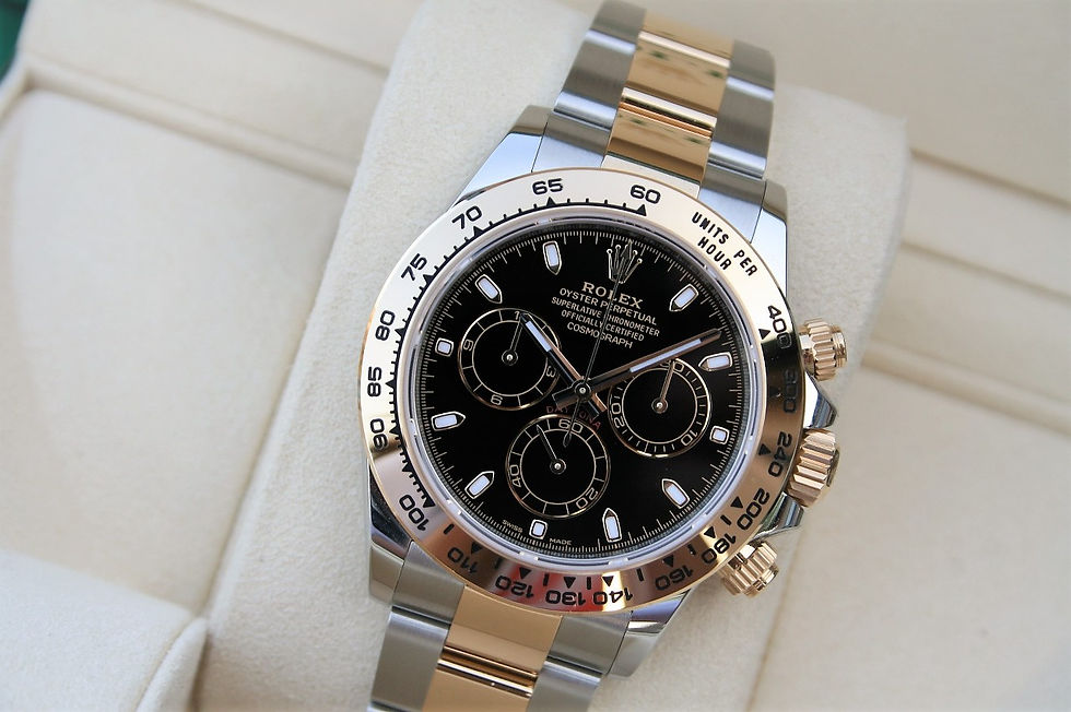 Thumbnail: Rolex Cosmograph Daytona Two Tone Black Dial Ref. 116503