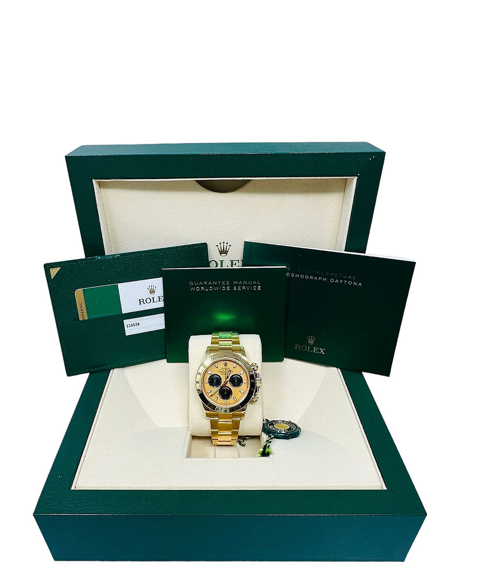 Thumbnail: Rolex Cosmograph Daytona Yellow Gold 116528 Paul Newman Dial Complete Set