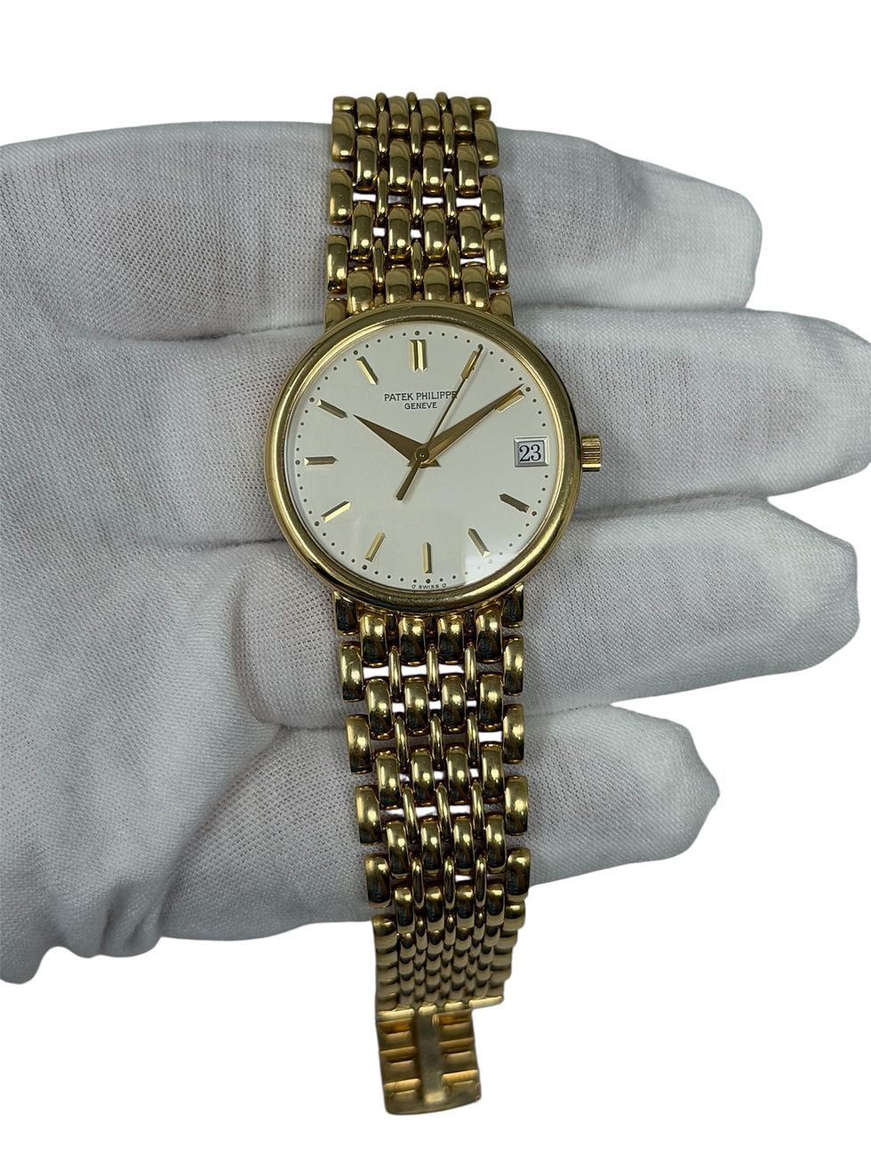Thumbnail: Patek Philippe Calatrava 3998J 18K Yellow Gold Gay Freres Bracelet