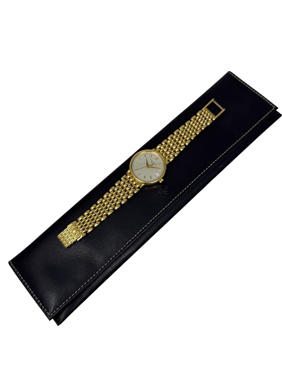 Thumbnail: Patek Philippe Calatrava 3998J 18K Yellow Gold Gay Freres Bracelet