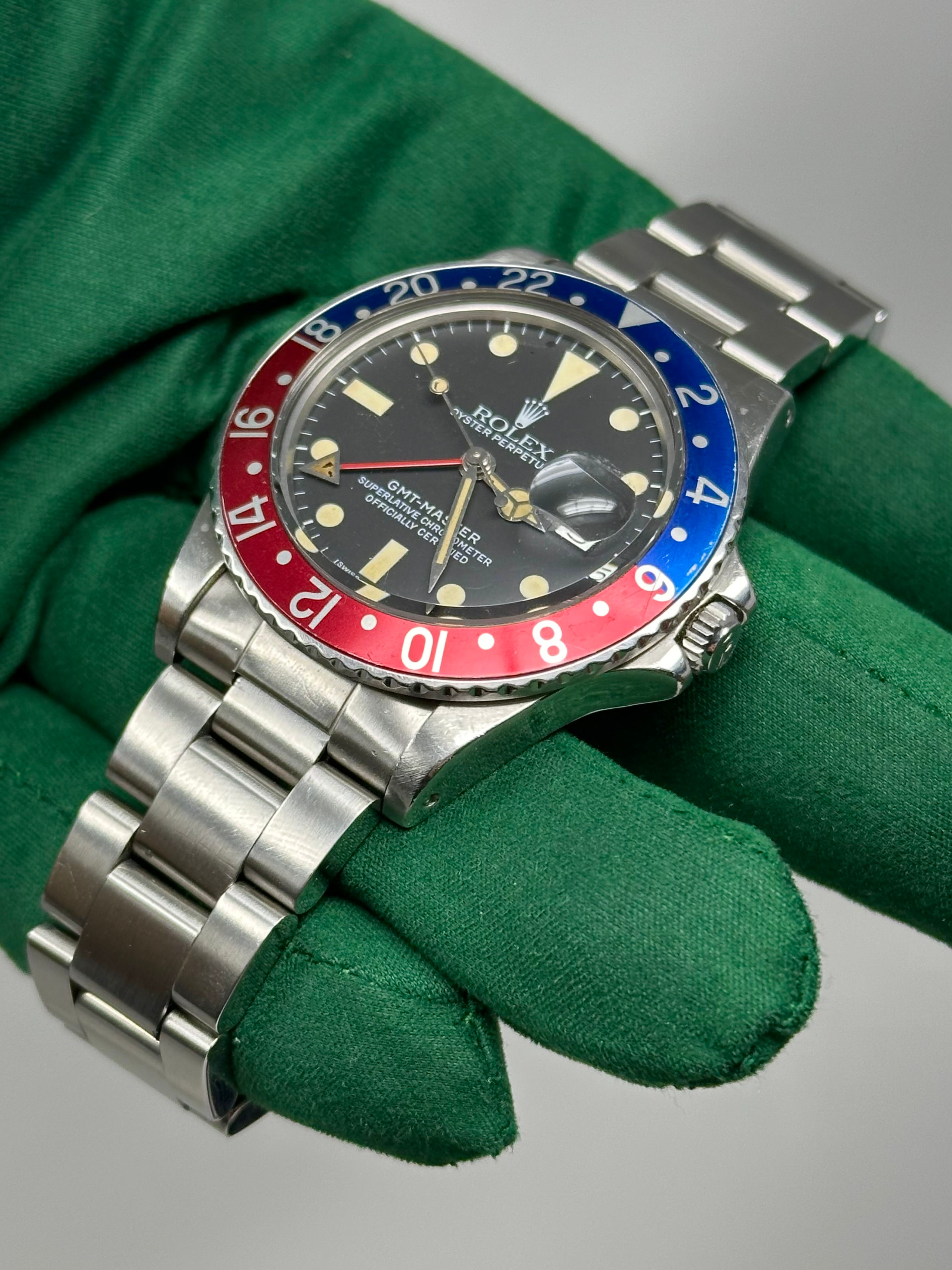 Rolex 16750 GMT Master Pepsi 40MM Stainless Steel Oyster Bracelet