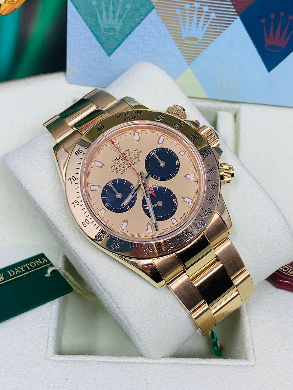 Thumbnail: Rolex Daytona 116528 Yellow Gold Paul Newman Racing Box & Papers
