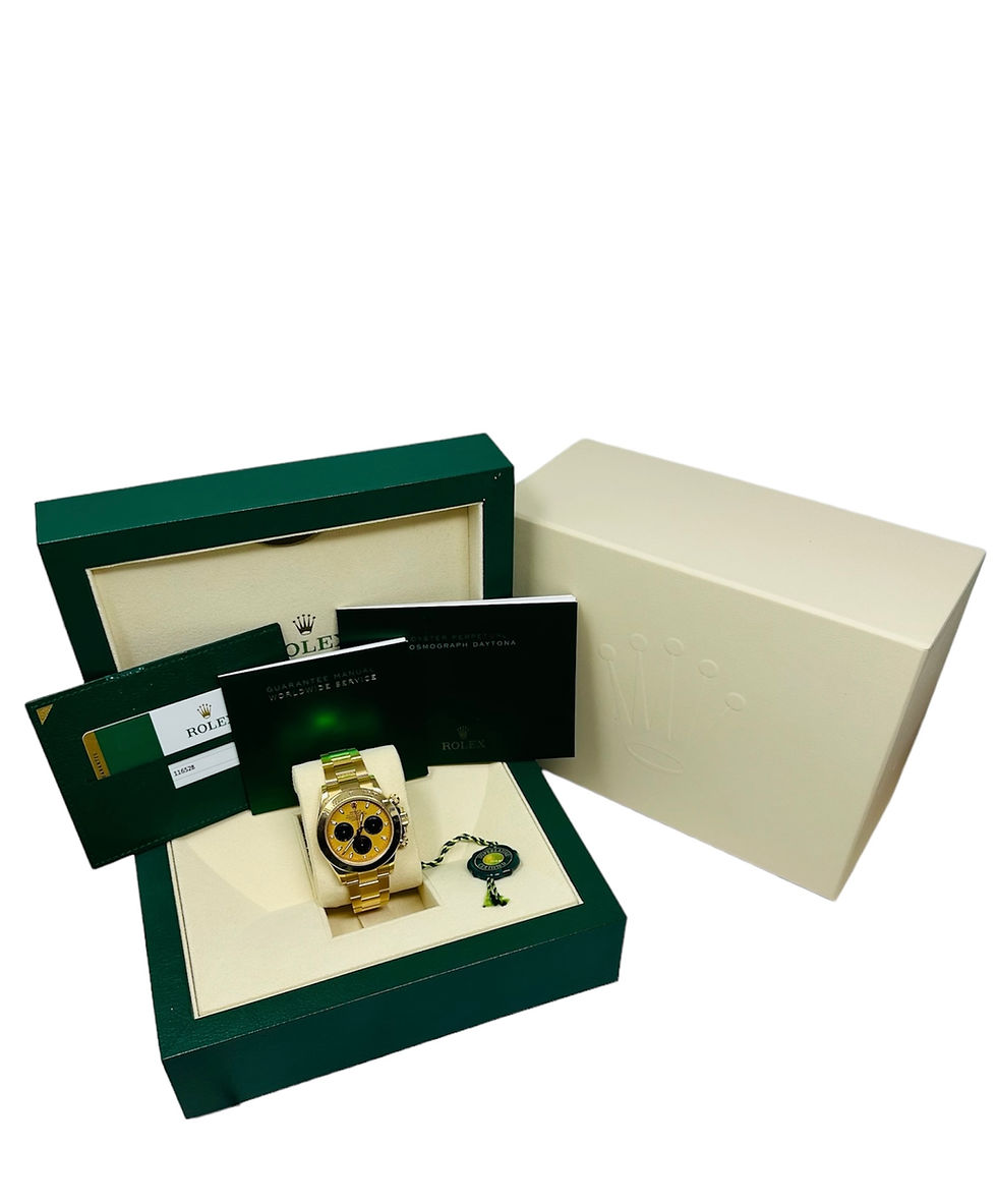Thumbnail: Rolex Cosmograph Daytona Yellow Gold 116528 Paul Newman Dial Complete Set