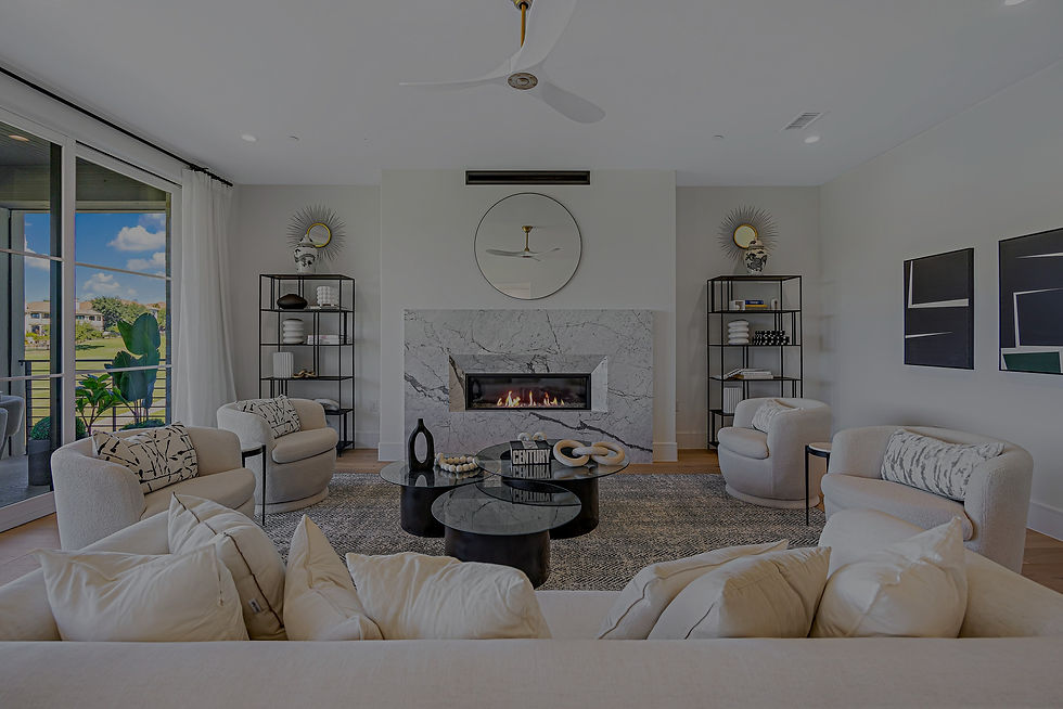 Stunning golf course views from your spacious seating area