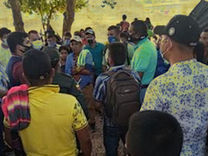 Comunidades indígenas y campesinas del Alto Sinú se toman la empresa URRA en Montería, exigiendo cumplimiento de acuerdos