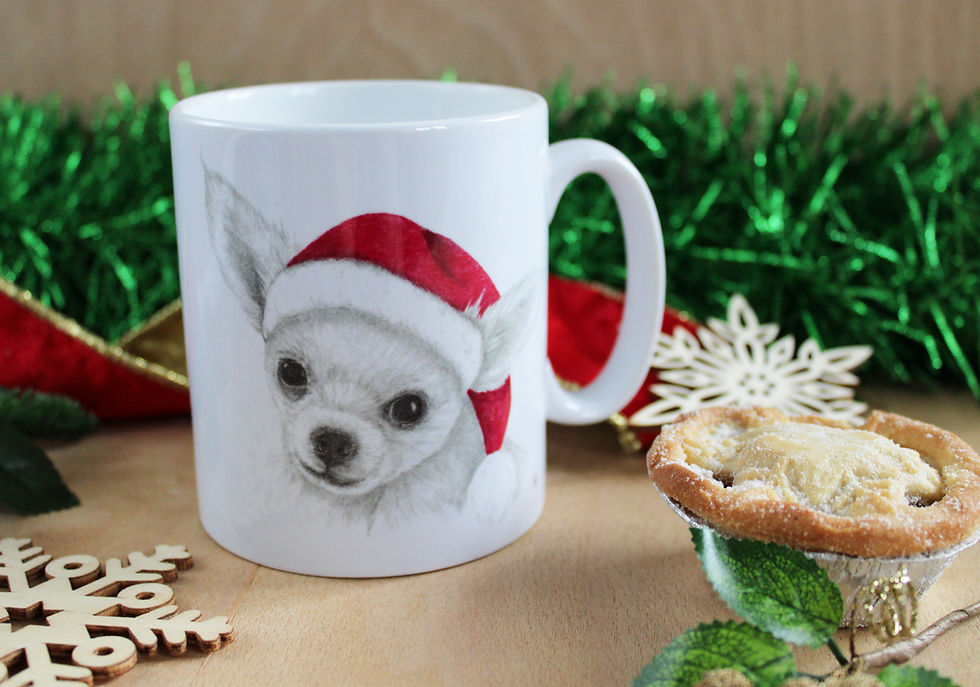 Thumbnail: Christmas Chihuahua mug