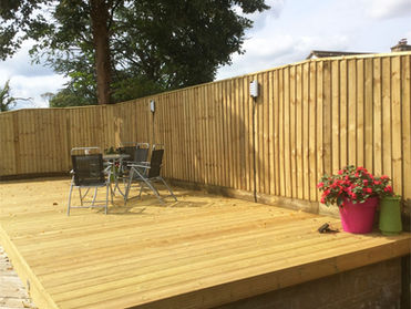 Eagle Valley decking sloped garden