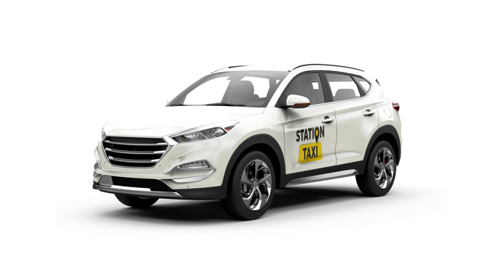 Station Taxi - White Taxi