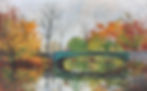 "Autumn in Prospect Park II" - acrylic on canvas - 30"x48" - Sold