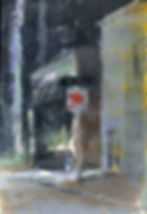"The Quiet and the Light" - acrylic on paper - 9"x6" - for price: