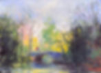 "Autumn in Prospect Park" - acrylic on cradled panel - 9"x12" - Sold