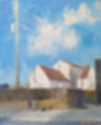 "Late Day on Sessions Street" - acrylic on canvas - 20"x16" - Sold