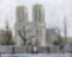 Notre Dame de Paris - acrylic on canvas - 24"x 30" - Sold