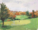 "On the Green" - acrylic on paper - 11"x14" (framed at 16"x20") - available at dk Gallery: