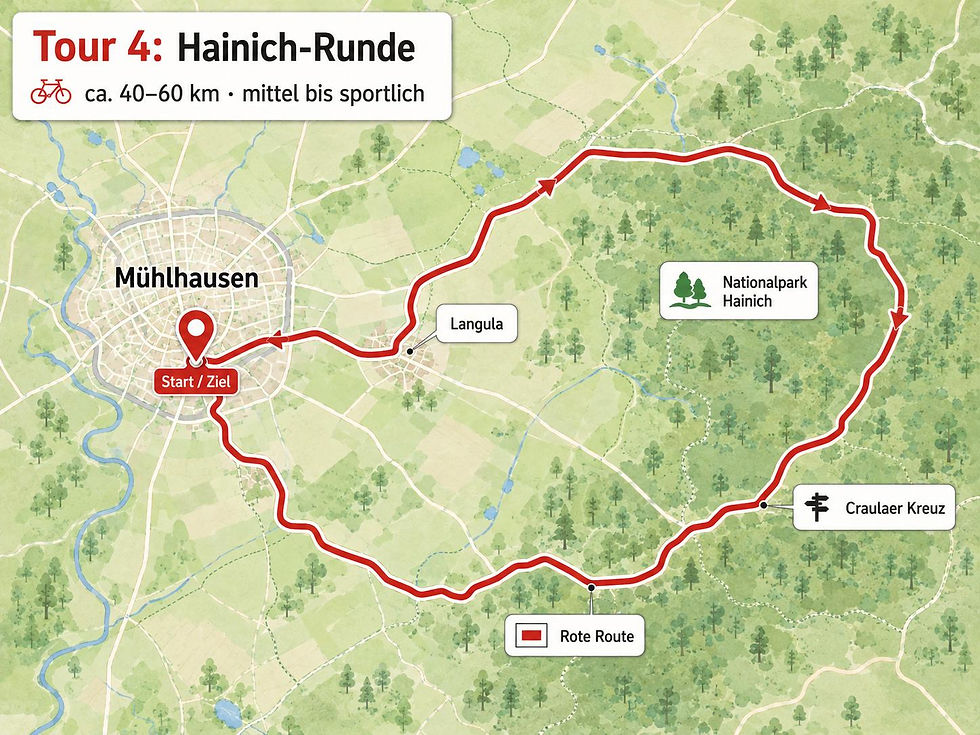Rad-Rund-Weg als Karte dargestellt