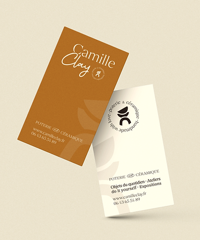 Carte de visite céramiste poterie angers