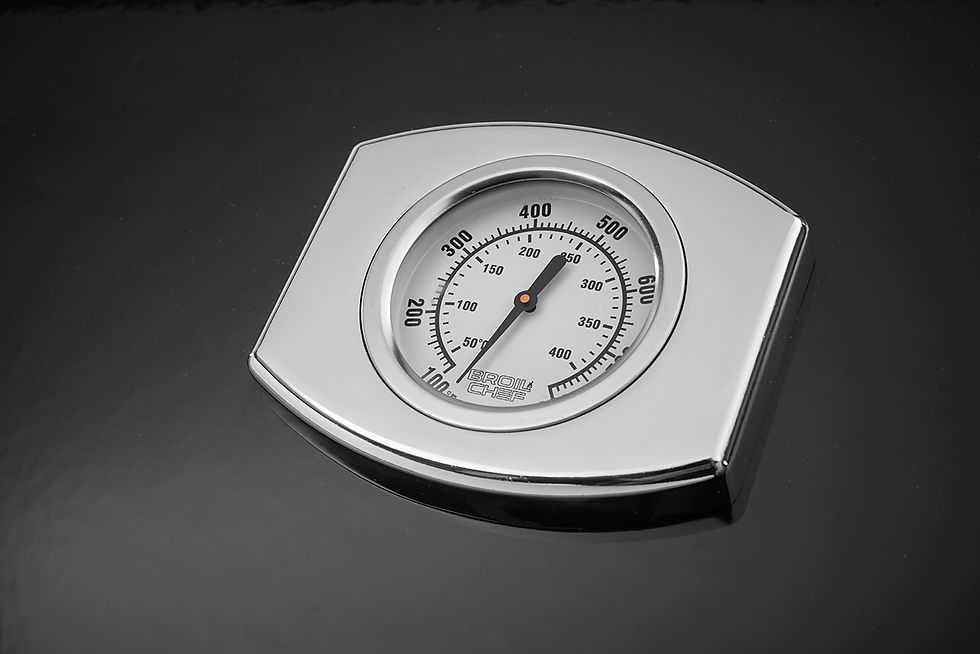Miniaturbild: Die Temperaturanzige in Großaufnahme vom BroilChef PARAMOUNT 430 BBS Gas-Grill