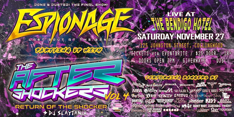 The After Shockers + Espionage (Farewell Show)