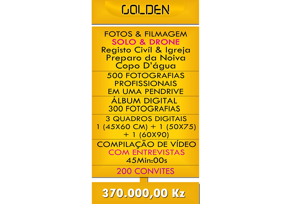 PACOTE GOLDEN