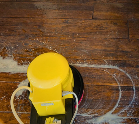 wood floor bona polish remove off the floor