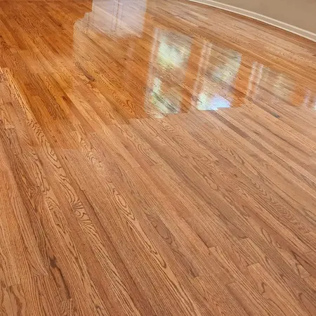 hardwood floor recoating after cleaning service in Calgary