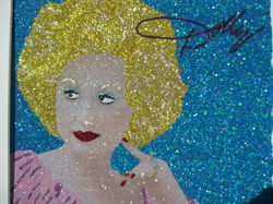 Glitter Pop Art Dolly Parton Art