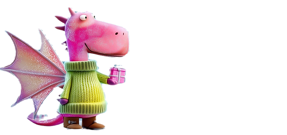 nancegriff_glittery_bright_pink_dragon_h