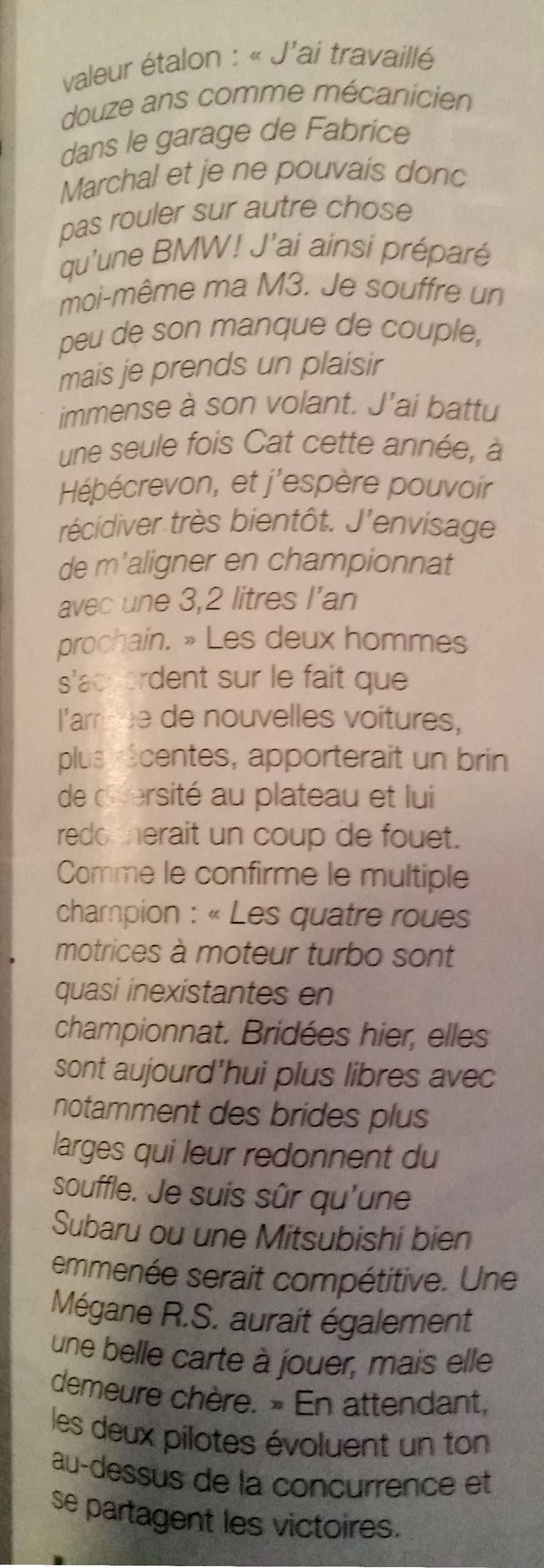 Echappement Septembre 2014