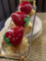 Realistic strawberry cake