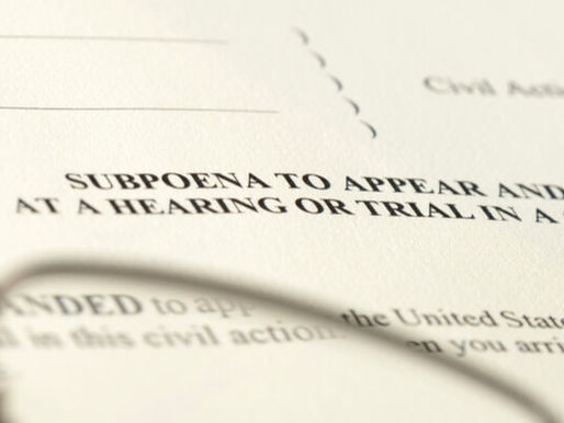 Anatomy of a Subpoena: Breaking Down the Components