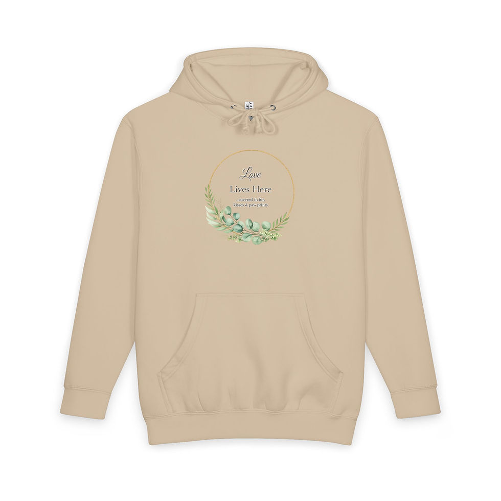Thumbnail: Love Lives Here Pet Lover Hoodie | Heavyweight Hoodie 