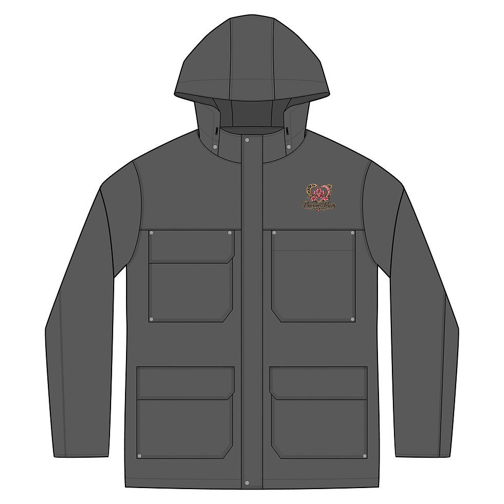 Thumbnail: Paws & Purrs Studio Jeweled Paw Insulated Parka