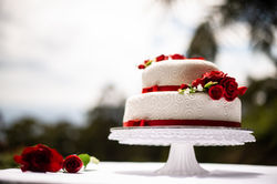 Wedding cake closeup