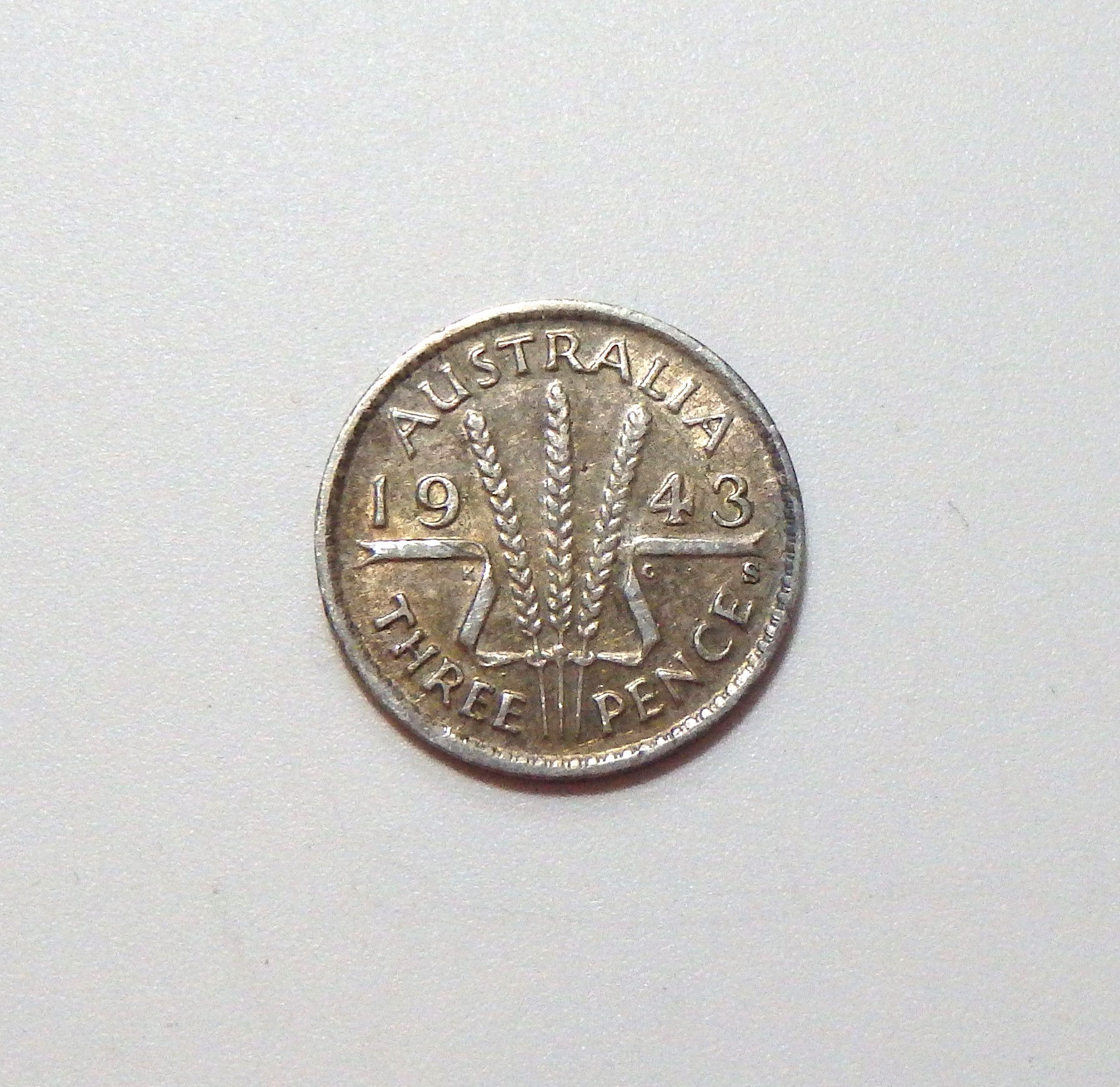 Australia - 3 Pence - 1943-S