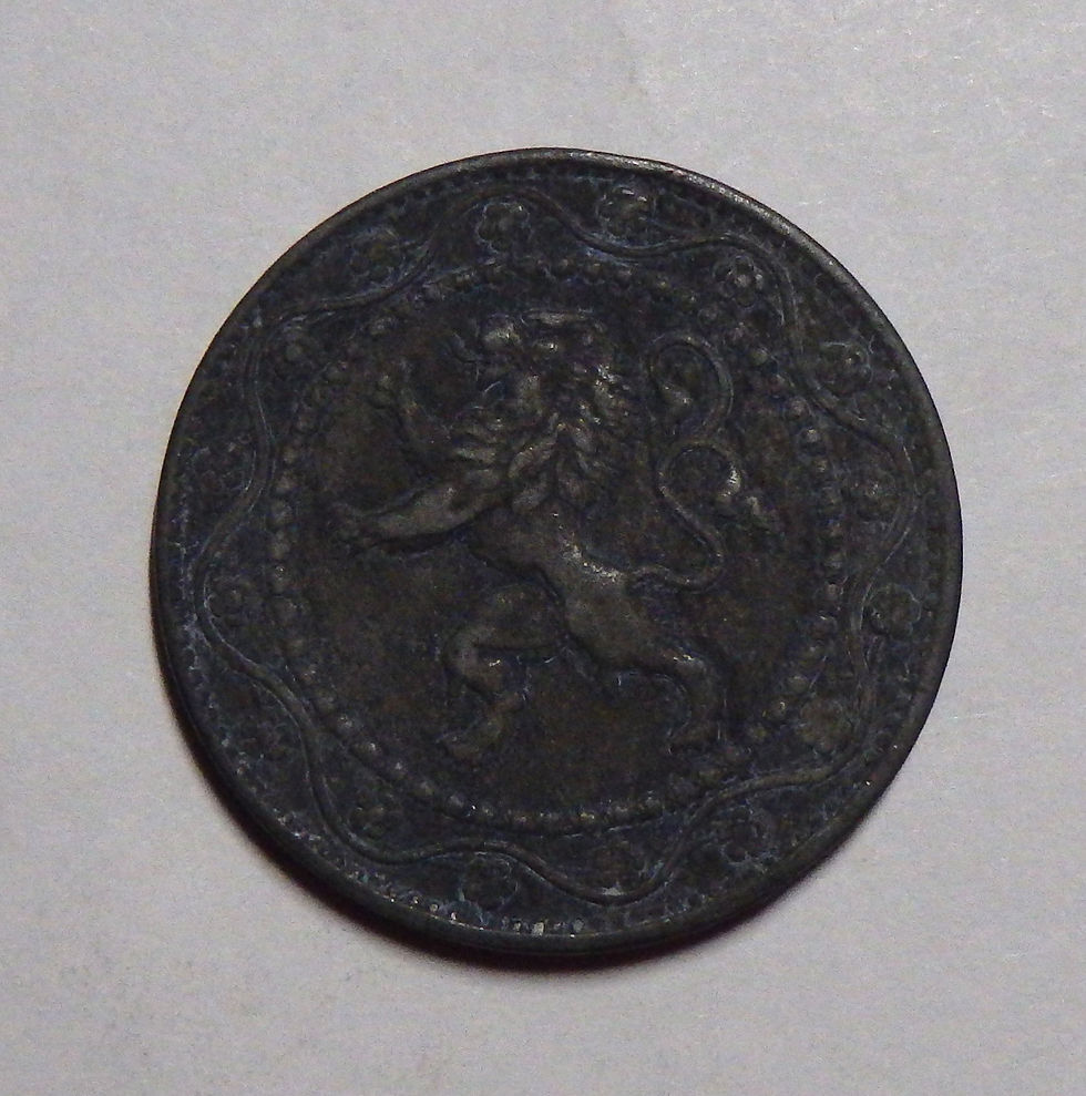 Thumbnail: Belgium - 25 Centimes - 1917