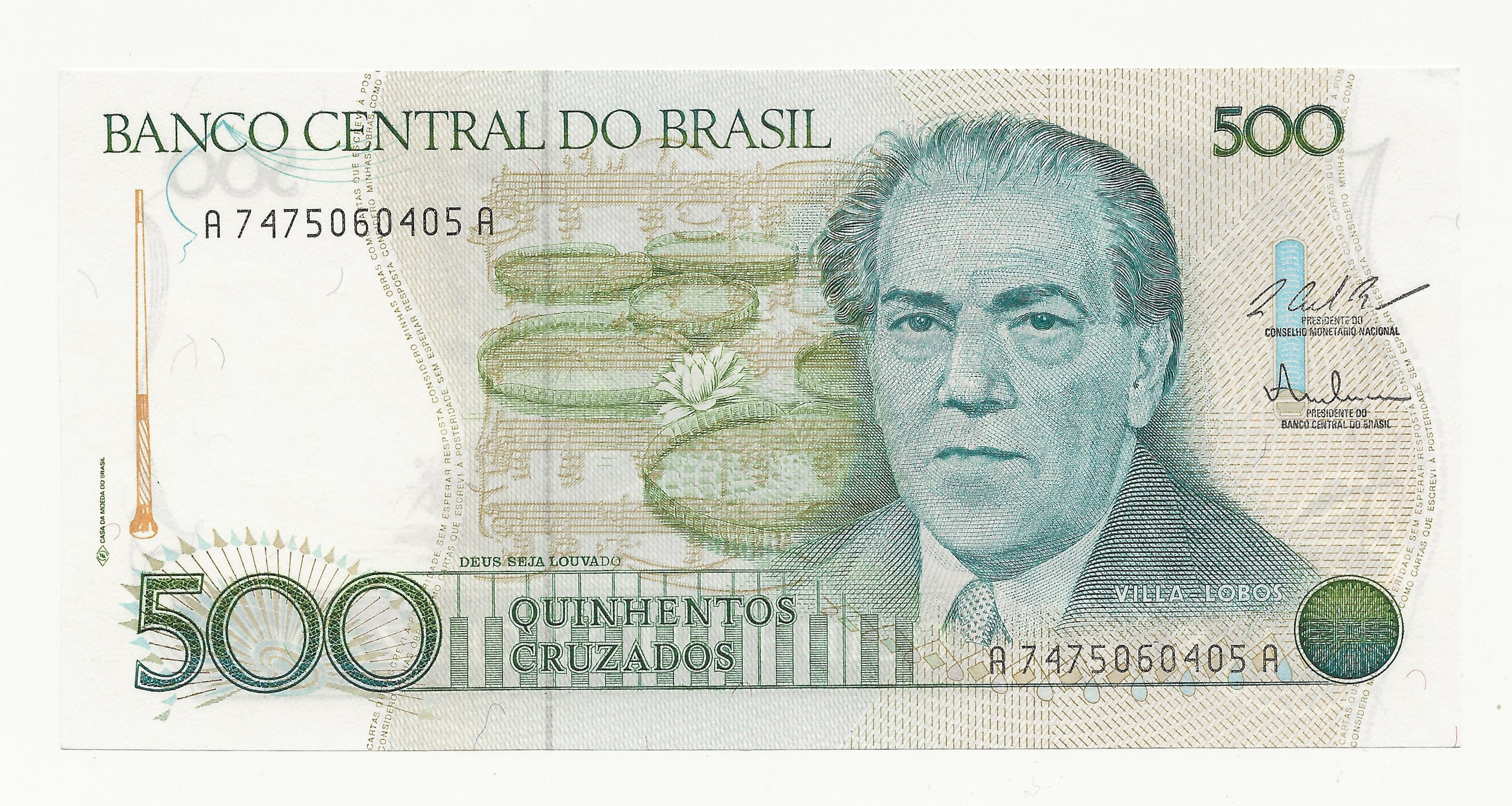 Brazil - 500 Cruzados - 1987 - pick# 212c