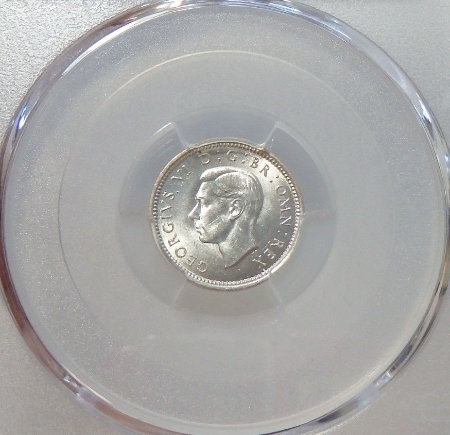 Thumbnail: Great Britain - 3 Pence - 1938 (MS63)