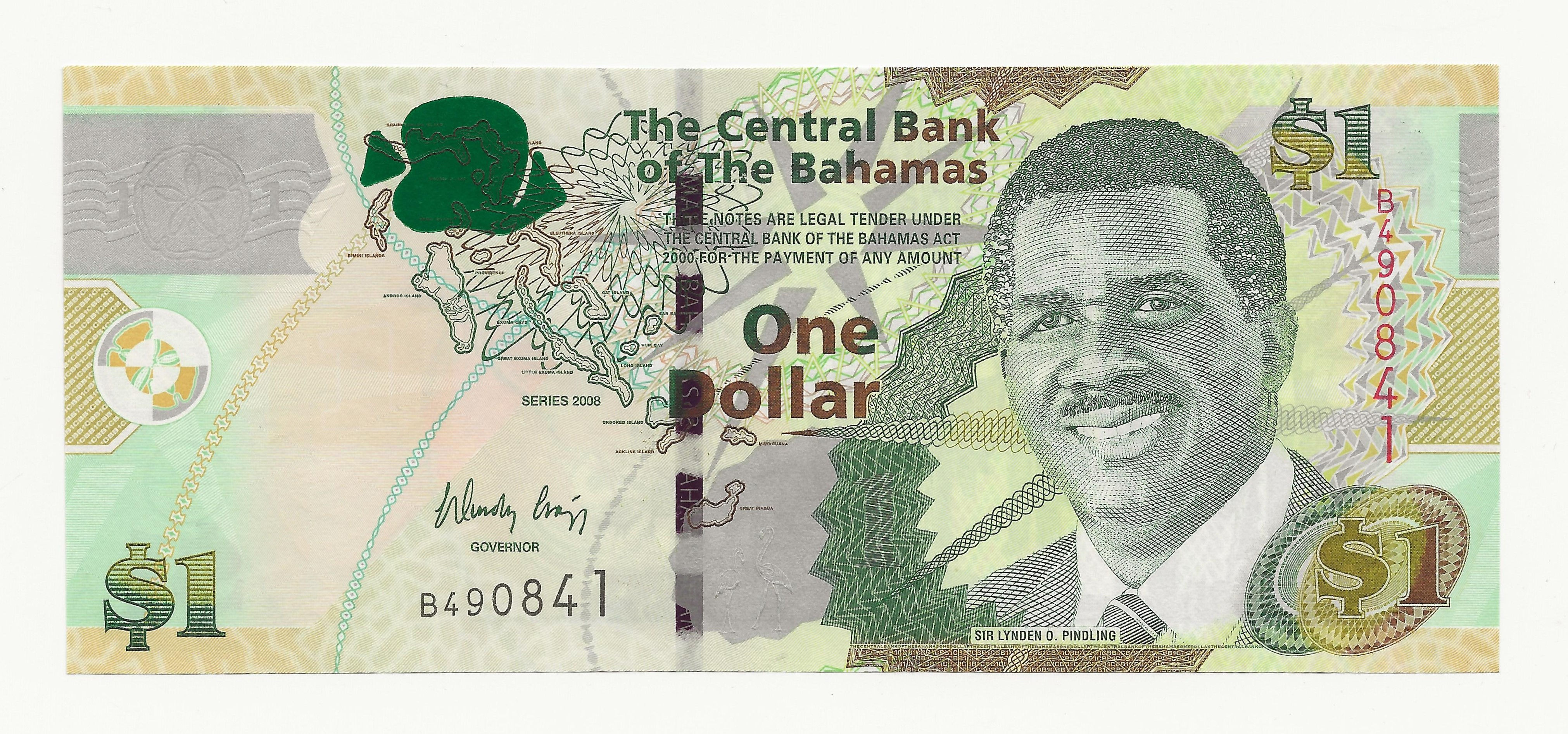 Bahamas - Dollar - 2008 - pick 71