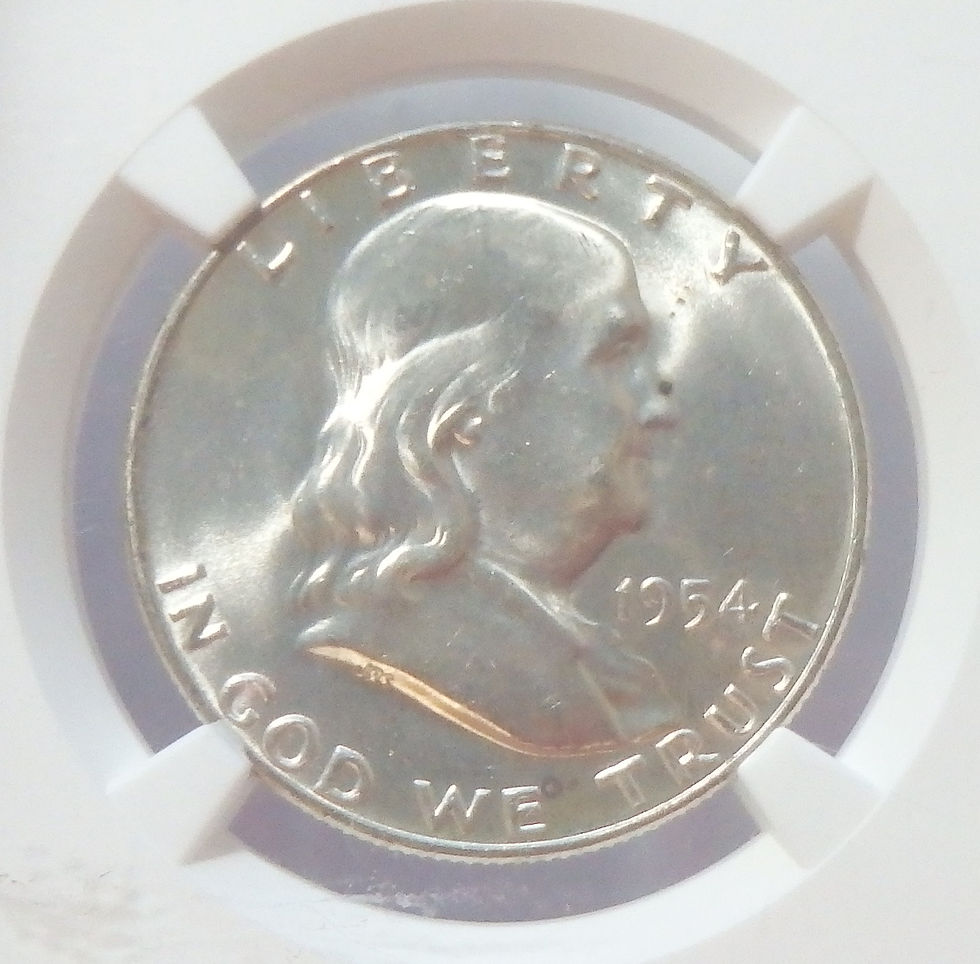 Thumbnail: 1954-D Franklin Half Dollar - MS64FBL