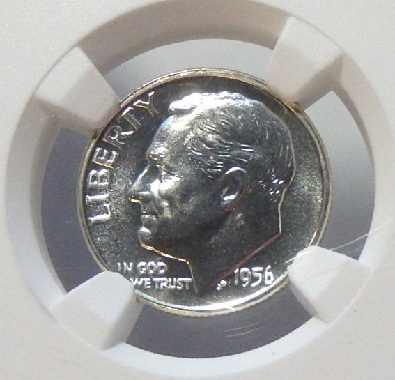 Thumbnail: 1956 Roosevelt Dime - PF69